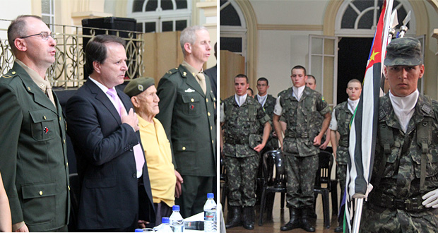 Câmara homenageia subtenente e atiradores do Tiro de Guerra