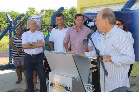 Vereadores acompanham inauguração de academia de saúde