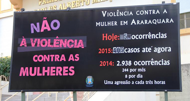 Hoje (25/02) : Mais 5 casos de violência contra mulheres em Araraquara