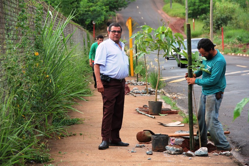 Roberval Fraiz consegue plantio de 300 mudas de árvores no Botânico